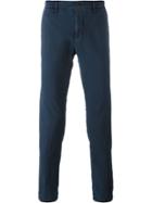 Incotex Skinny Cropped Trousers - Blue