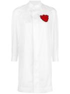 Dsquared2 Heart Patch Shirt Dress - White
