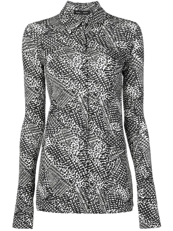 Proenza Schouler Animal-print Shirt - Black