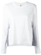 Comme Des Garçons Noir Kei Ninomiya - Metalic Pleats Top - Women - Cotton/polyester - S, White, Cotton/polyester