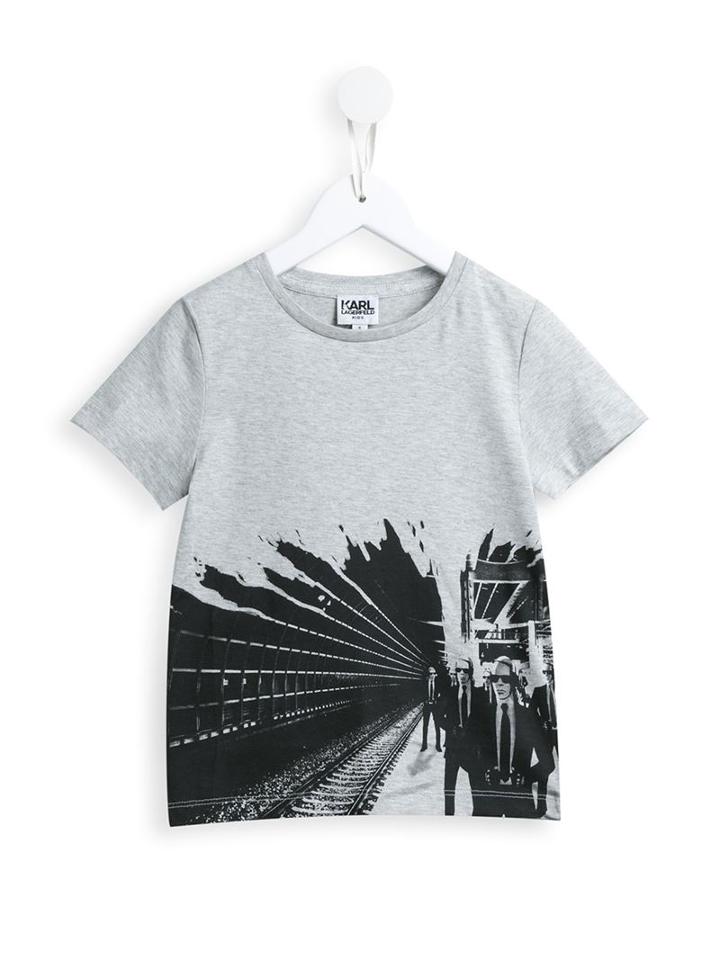Karl Lagerfeld Kids 'rock Chic Karl Silhouette' T-shirt
