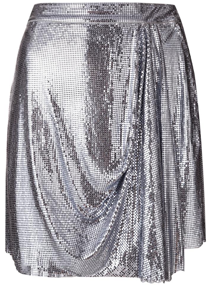 Versace Vintage Oroton Wrap Skirt - Blue