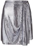 Versace Vintage Oroton Wrap Skirt - Blue