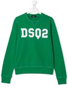 Dsquared2 Kids Teen Logo Sweatshirt - Green