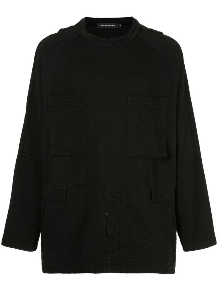 Craig Green Crumpled Effect Jumper - Black