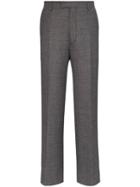 Prada Galles Check Tailored Trousers - Grey