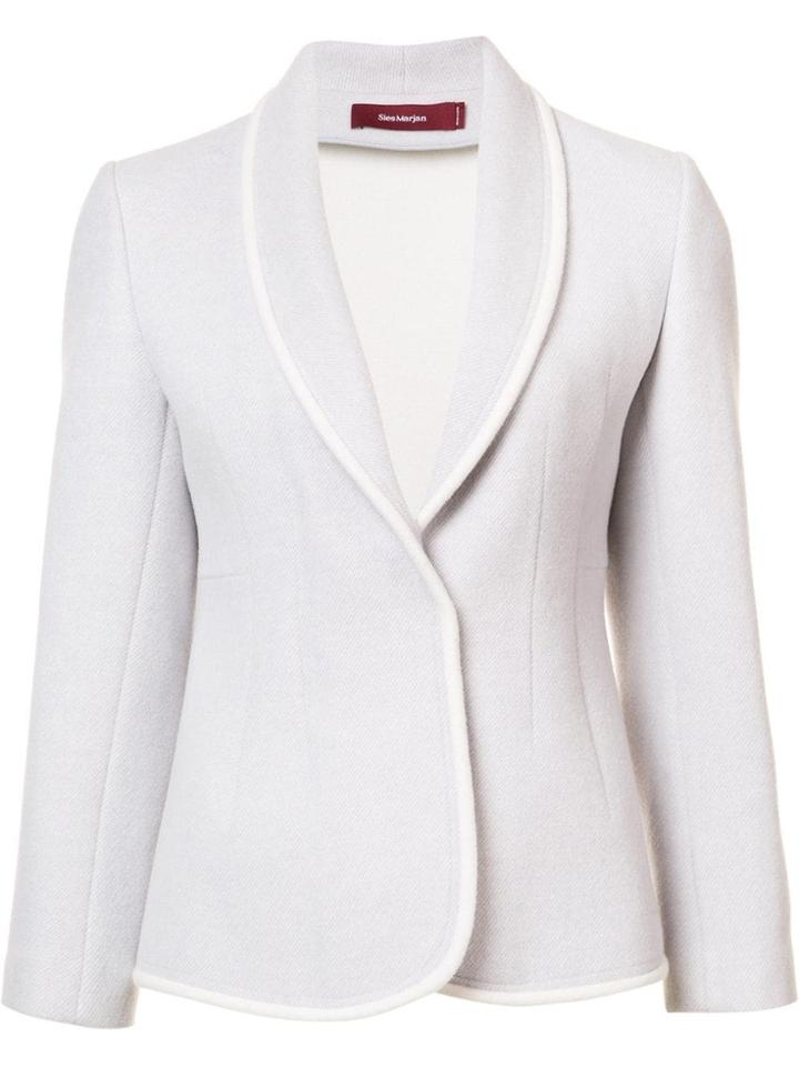 Sies Marjan Piped Trim Blazer - Blue