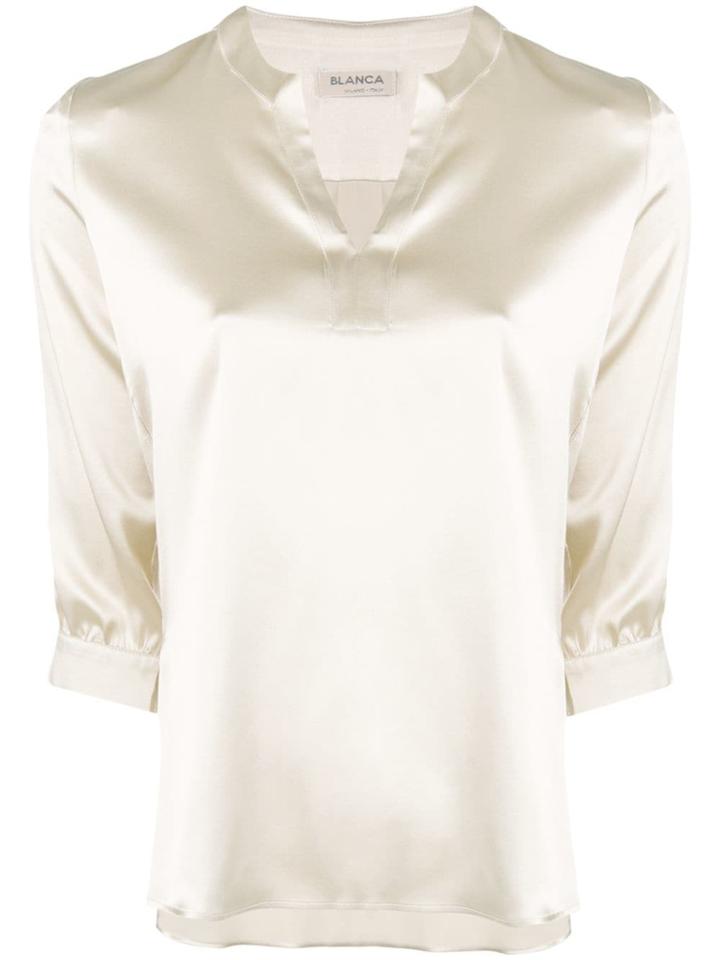 Blanca Silk Blouse - Neutrals