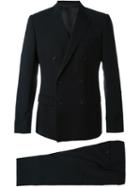 Dolce & Gabbana Double Breasted Suit, Men's, Size: 46, Black, Polyamide/spandex/elastane/acetate/virgin Wool