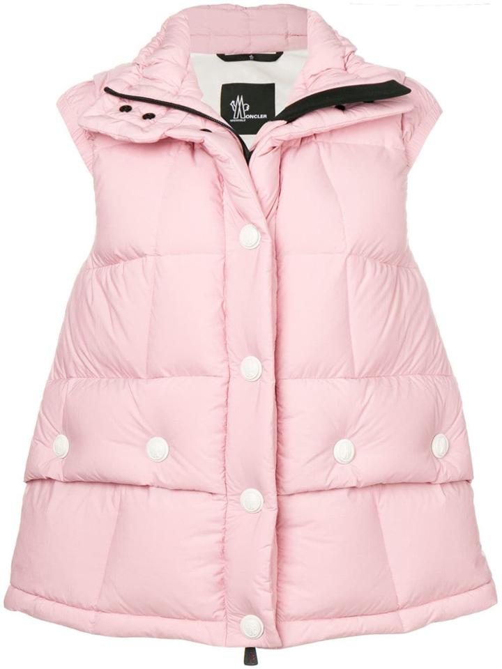 Moncler Grenoble Padded Puffer Gilet - Pink