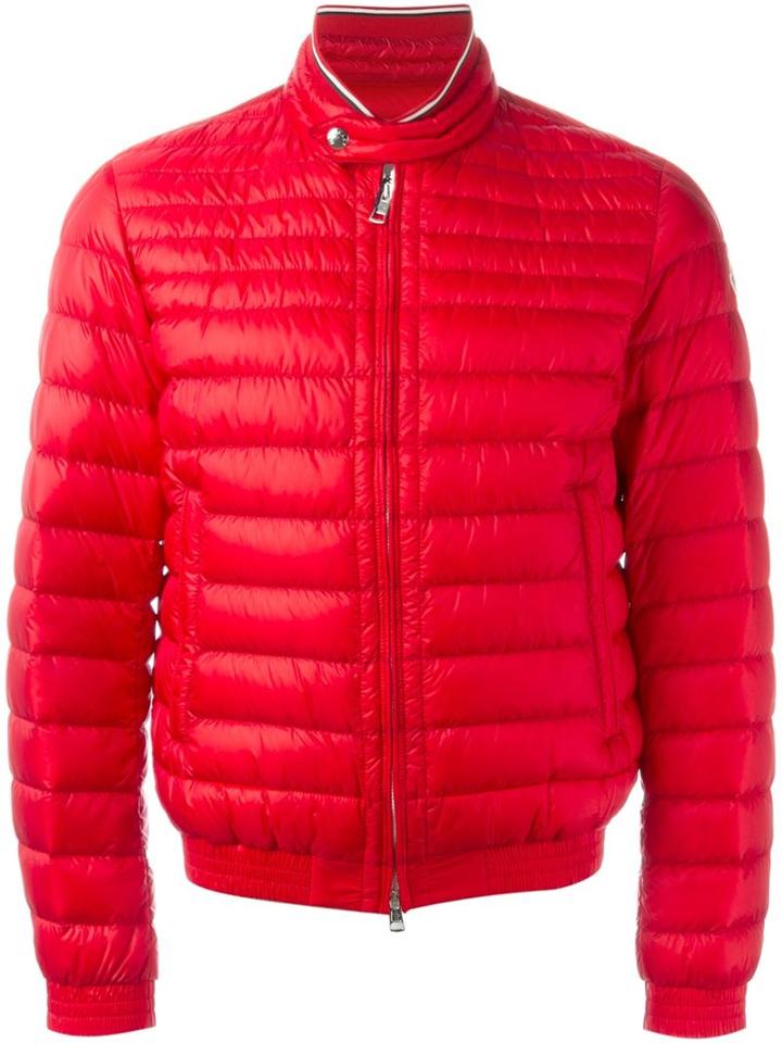 Moncler 'garin' Padded Jacket, Men's, Size: 2, Red, Polyamide/feather Down