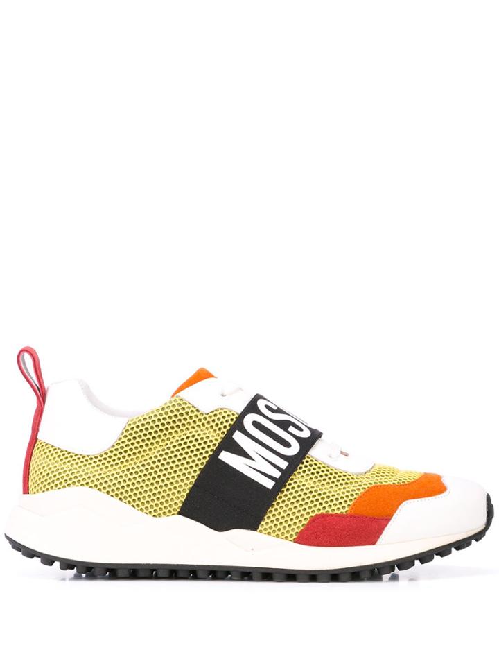 Moschino Logo Strap Sneakers - Multicolour