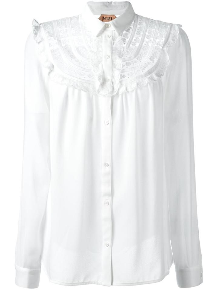 No21 Ruffle Bib Blouse