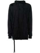 Unravel Project Shredded Trim Hoodie, Men's, Size: Small, Black, Cotton