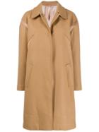 Nº21 Mid-length Single Breasted Coat - Brown