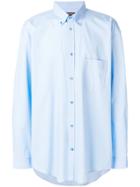 Balenciaga Bal Button Down Shirt - Blue
