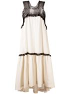Veronique Branquinho - High Low Hem Oversized Dress - Women - Cotton - 42, Nude/neutrals, Cotton
