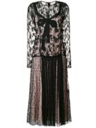 Bottega Veneta Lace Midi Dress - Black