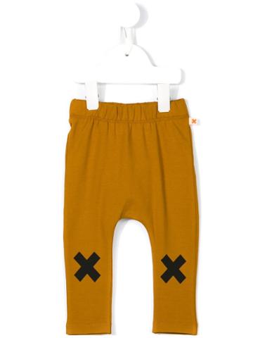 Tiny Cottons - Knee Print Leggings - Kids - Cotton/spandex/elastane - 3-6 Mth, Brown