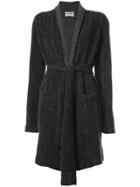 Lainey Keogh Tied Robe Cardigan - Grey