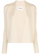 Jil Sander Open Front Knitted Cardigan - Yellow
