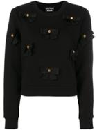 Boutique Moschino Bows Applique Sweatshirt - Black