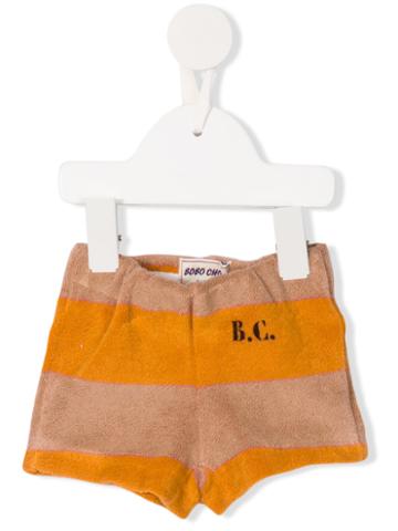 Bobo Choses Striped Shorts, Infant Girl's, Size: 9-12 Mth, Yellow/orange