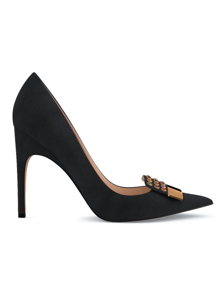 Sergio Rossi Embellished Pointed Pumps - Black