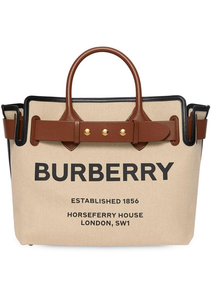 Burberry The Medium Canvas Bag - Brown