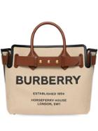 Burberry The Medium Canvas Bag - Brown