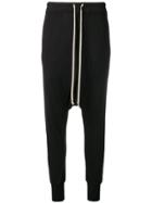 Rick Owens Lilies Dropped Crouch Trousers - Black