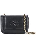 Chanel Vintage Edge Designed Mini Chain Bag, Women's, Black
