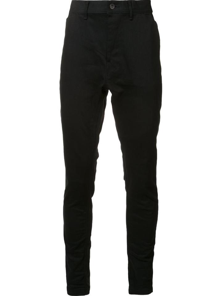 Nil0s Slim Fit Trousers, Men's, Size: 3, Black, Cotton/nylon