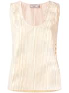 Maison Kitsuné June Side-strap Top - Yellow & Orange
