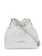 Lancaster Glitter Detail Bucket Bag - Silver