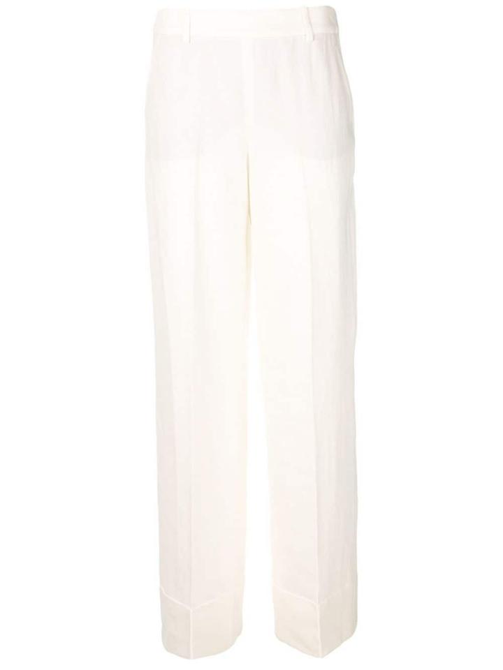 Incotex Tailored Wide-leg Trousers - White