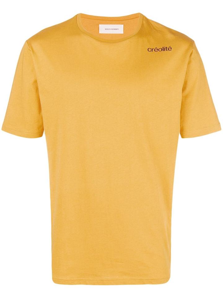 Wales Bonner Plain Classic T-shirt - Yellow & Orange