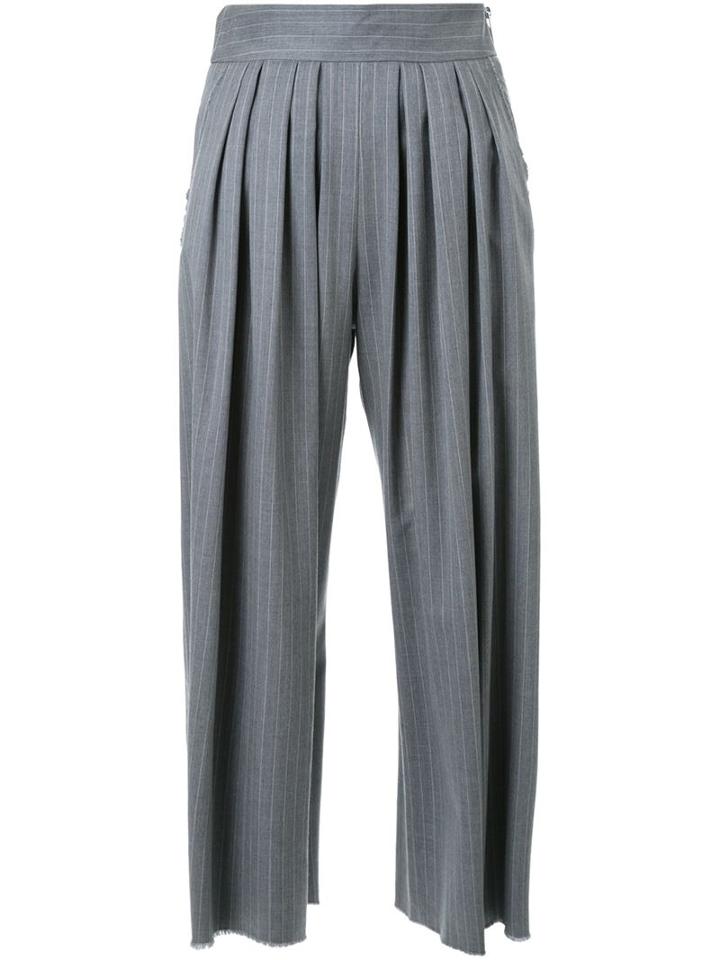 Mihara Yasuhiro Pleated Pinstripe Culottes