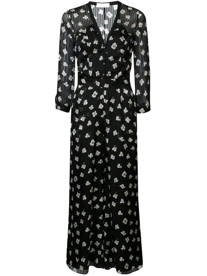 Fleur Du Mal - Florette Jumpsuit - Women - Silk - 0, Black, Silk