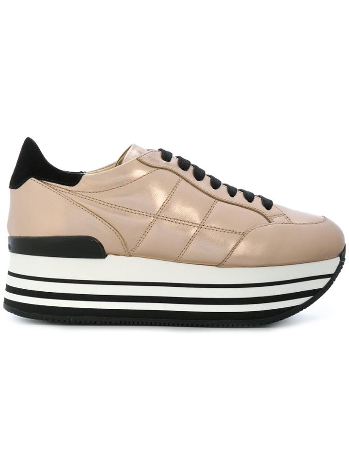 Hogan H222 Sneakers - Metallic
