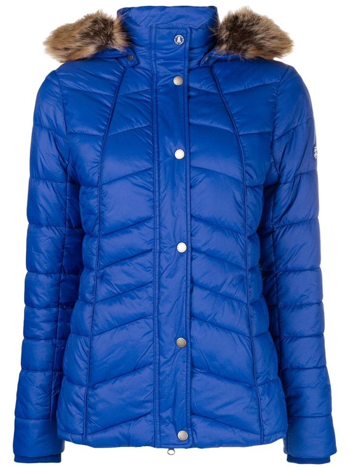 Barbour Fur Hood Trim Jacket - Blue
