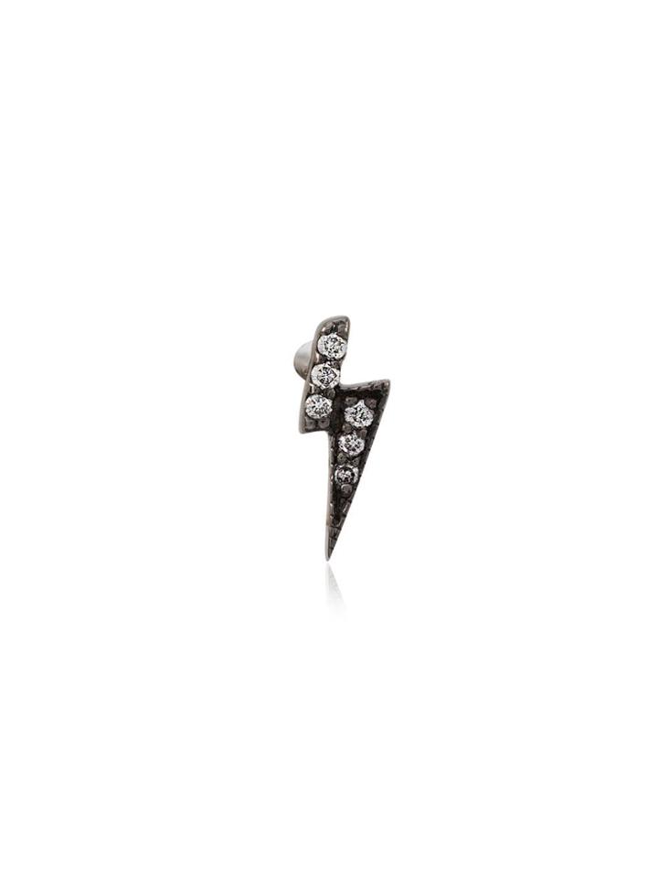Loquet Lightning Bolt Stud - Black