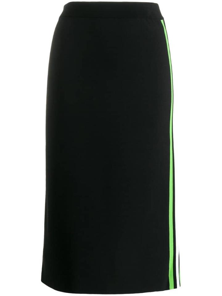 Mrz Stripe Tube Skirt - Black