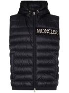 Moncler Hooded Padded Gilet Jacket - Blue