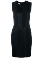 Moschino Pre-owned Tonal Geometric Pattern Sleeveless Dress - Black