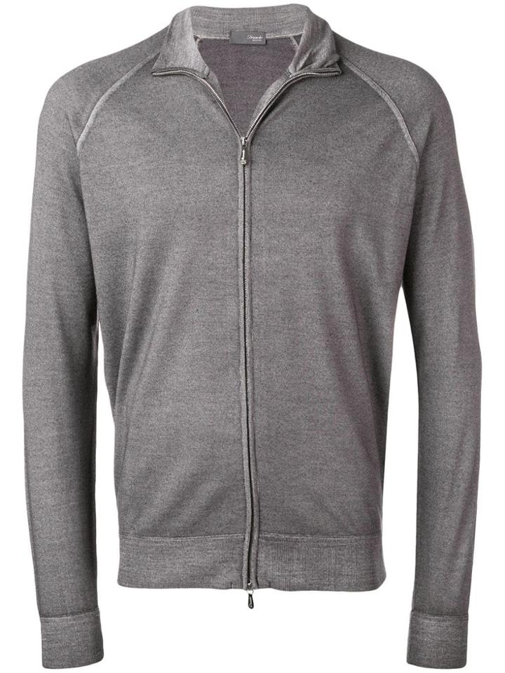 Drumohr Zip Front Sweatshirt - Grey