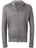 Drumohr Zip Front Sweatshirt - Grey