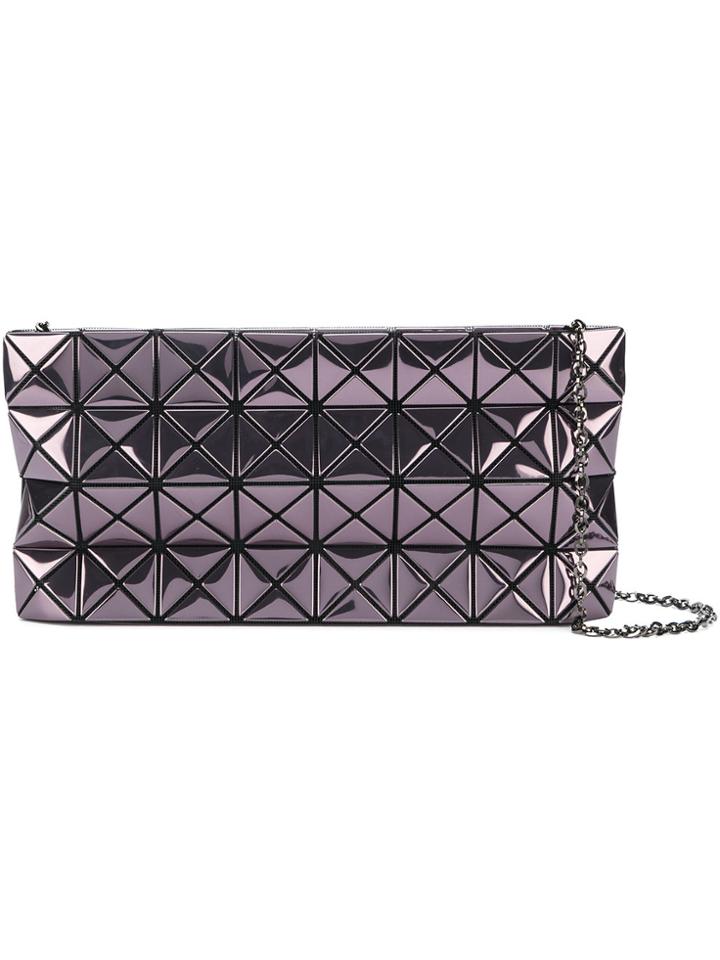 Bao Bao Issey Miyake Metallic Geometric Shoulder Bag - Pink & Purple