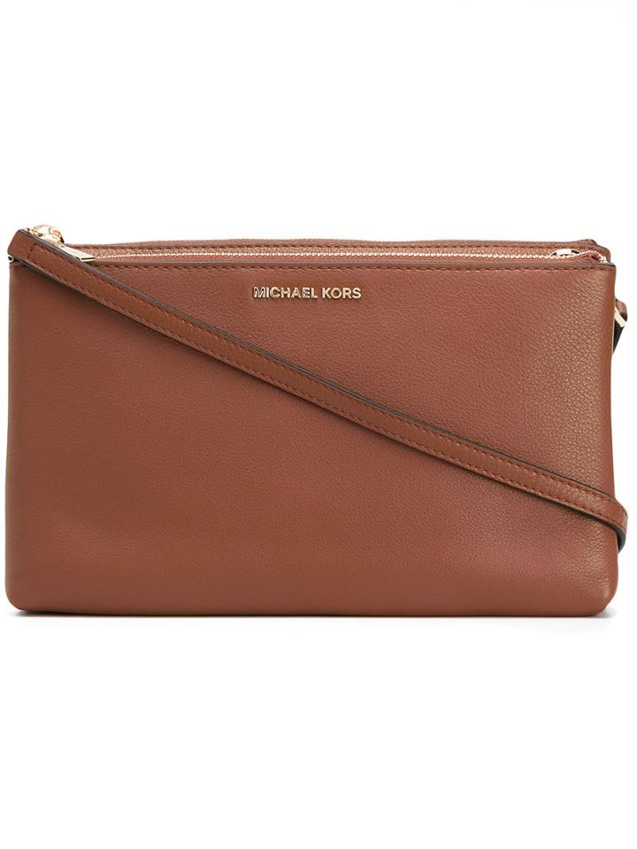 Michael Michael Kors - Jet Set Travel Crossbody Bag - Women - Leather - One Size, Brown, Leather