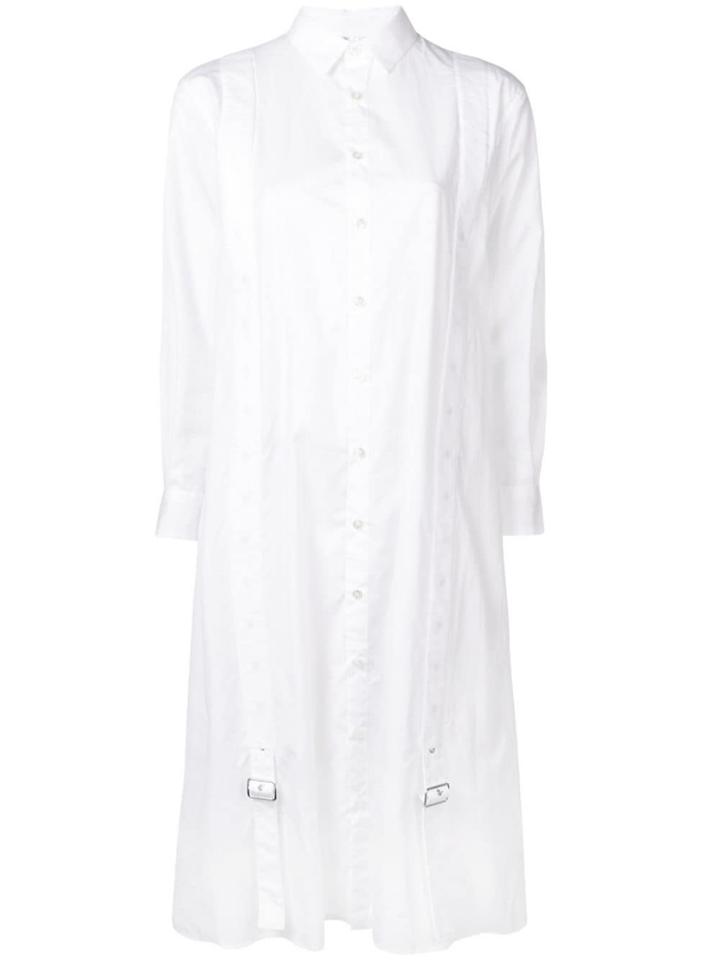 Comme Des Garçons Noir Kei Ninomiya Midi Shirt Dress - White